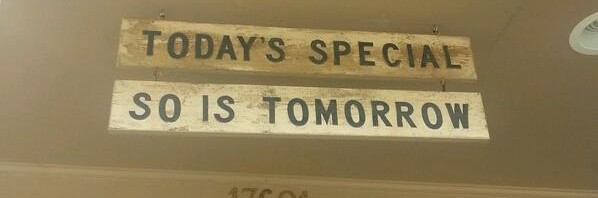 Today’s special at Vashon’s Hardware Store restaur…
