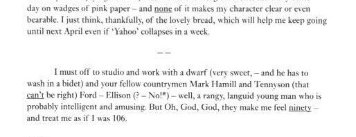 RT @saladinahmed: Alec Guinness writes to a friend…