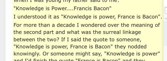 RT @jasonbaldridge: “@andrewcb: Knowledge is Power…