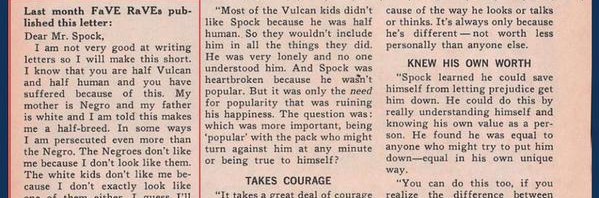 RT @saladinahmed: Leonard Nimoy’s answer to a mixe…