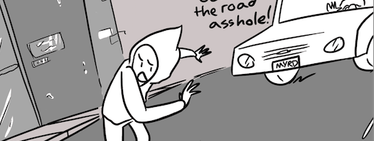 RT @strangerslog: Police Report Illustrated: Drive…