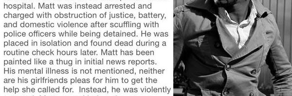 RT @wolfteeth: My friend died in an isolation cell…
