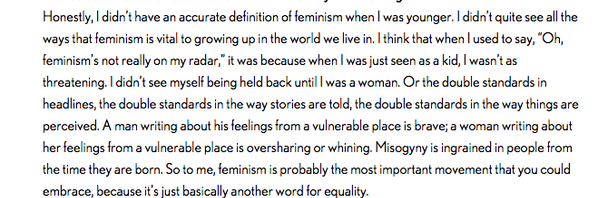RT @smc90: Great bit on feminism from Taylor Swift…