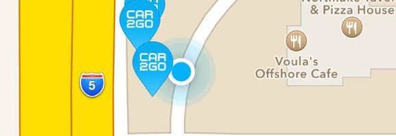 RT @bradbouse: Trolled by @car2goSeattle: only car…