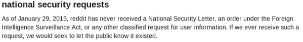 RT @csoghoian: Reddit had a national security warr…