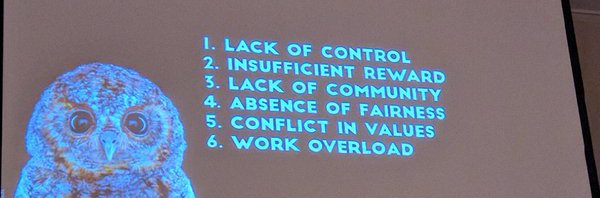 RT @jer_: “There are 6 causes of burnout, only 1 o…