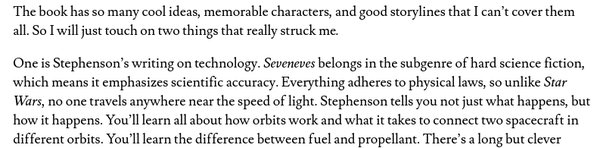 Bill Gates, sci-fi critic 

… reads like a very…