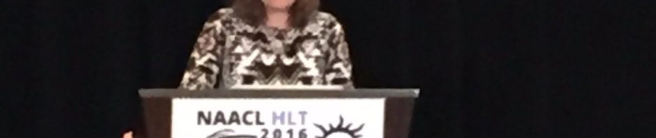 RT @hollingk: Regina Barzilay presenting at #naacl…