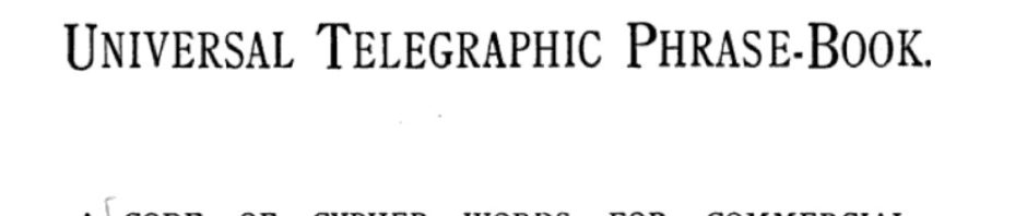 RT @brionv: 1880s Unicode: hacking per-word telegr…