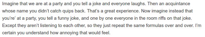 I liked this from @Strabd basically on “you’re not…