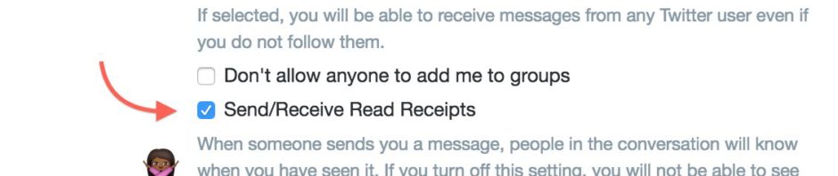 RT @EricaJoy: Turn DM Read Receipts off here: http…
