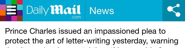 RT @DrGrammar: Prince Charles warns “140 character…