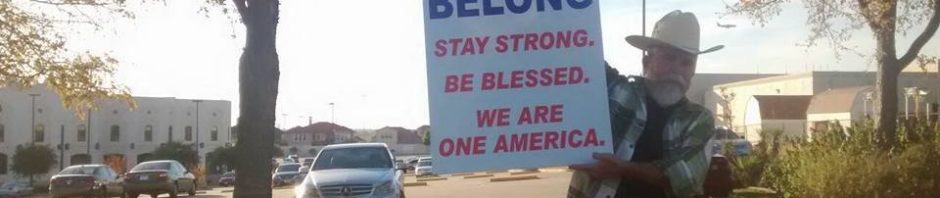 RT @CharlesFinch: Man outside of a mosque in Texas…